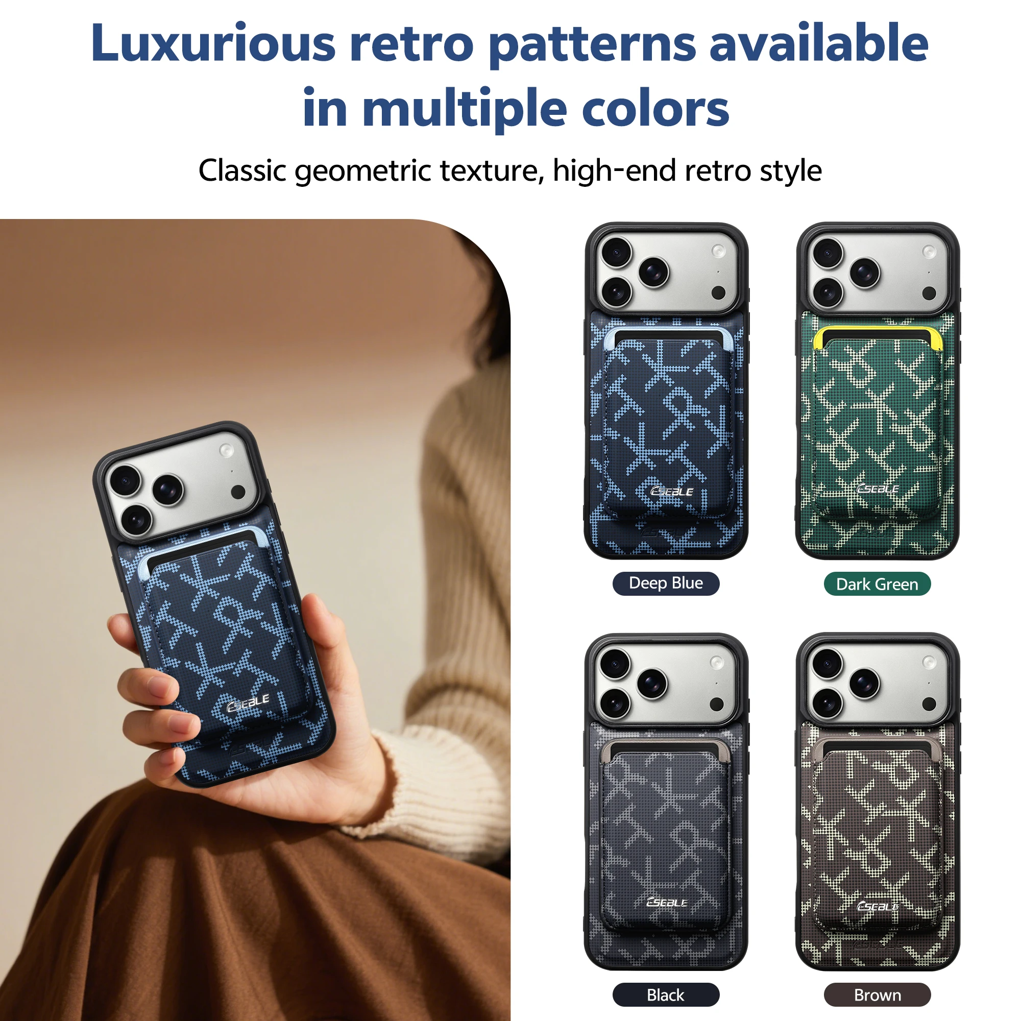 Luxury 2-in-1 Detachable Magnetic Leather Wallet Case with Removable Card Slot and Shockproof Protection