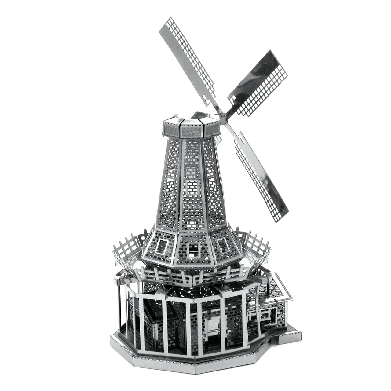 Dutch windmill 3D Metal Puzzle Eiffel Tower DIY Model Building Kit Adult Toys Birthday Gift 2