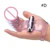 1 PCS 4 Colors Female Strap-on Finger Vibrator G-spot Stimulator Massager Adult Sex Game Toys for Women 16cm 1