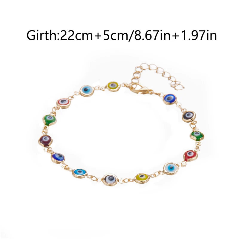 Cavigliera Malocchio per Donna Argento Sterling 925 Smalto