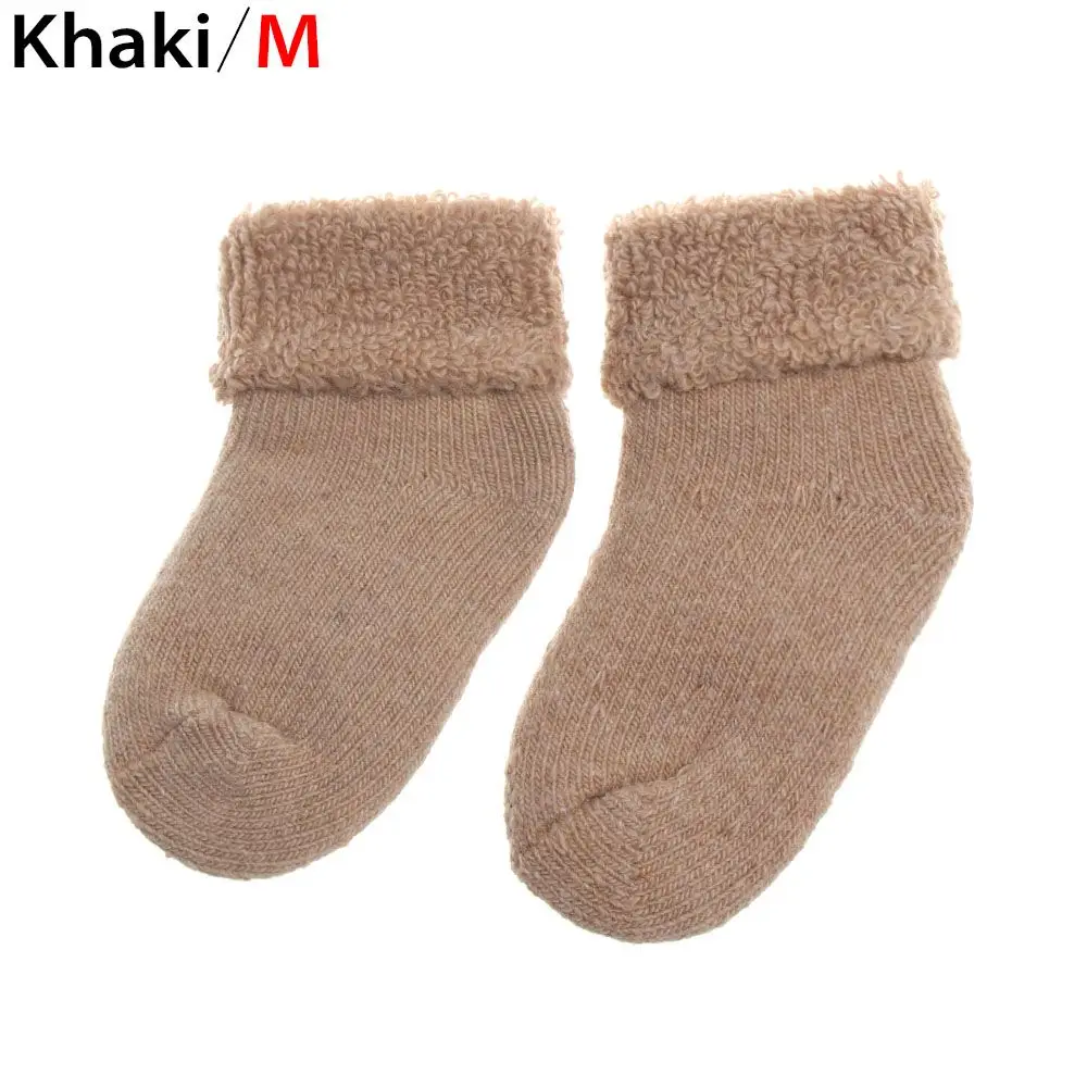 Thick Real Woolen Floor Socks para crianças, bebê, crianças, meninos,  meninas, térmico, macio, quente, inverno, 0-7 anos, 1 par - AliExpress
