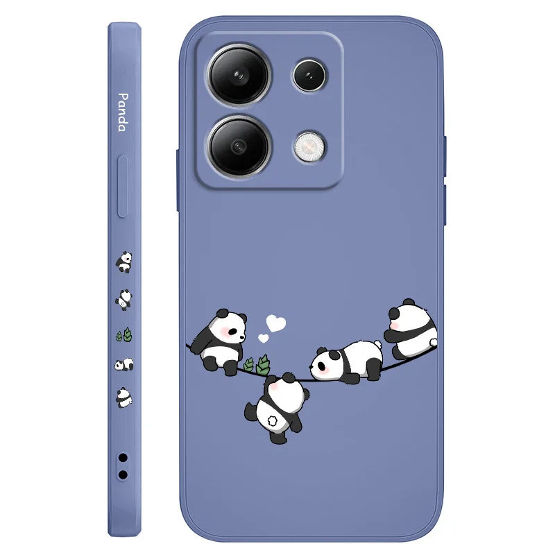 Adorable Baby Panda Liquid Silicone Phone Case Cover