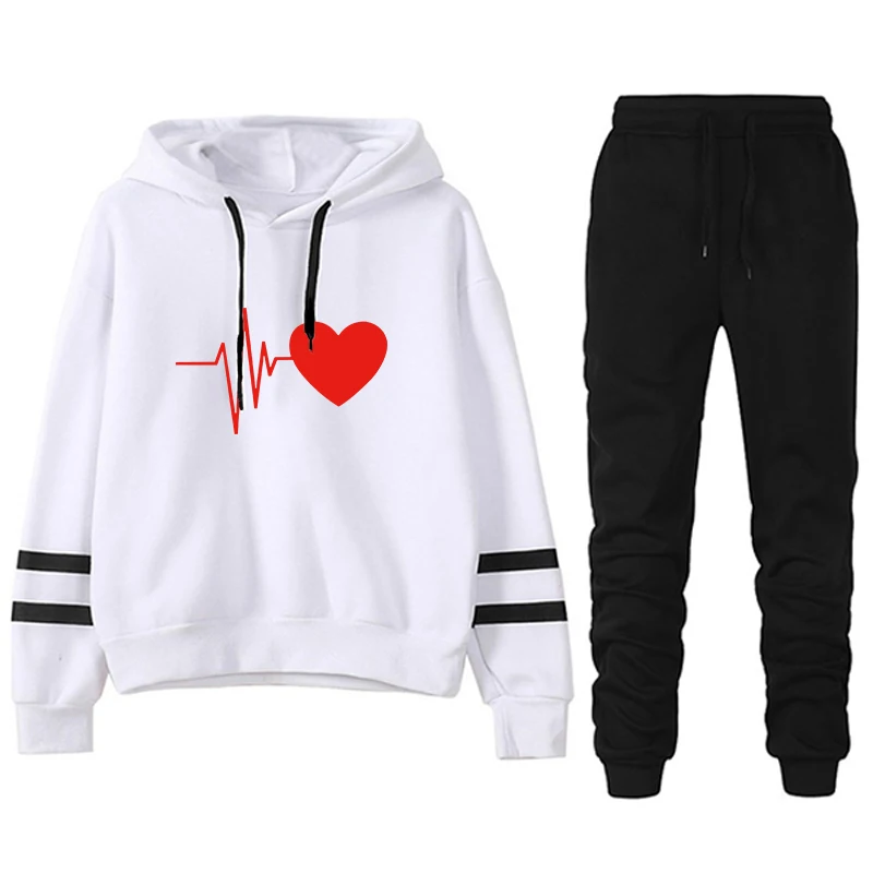 

2024 женский спортивный костюм для бега комплект из двух предметов для женщин Полосатый женский спортивный костюм Повседневная Толстовка свободные и удобные повседневные комплекты