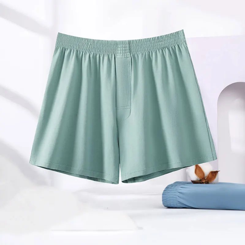 Home Wear Shorts Mens Sleepwear Loose Elastic Sleep Bottoms Cotton Comfortable Breathable Arrow Panties Casual Male Underpants ultrasonic turbine washing machine is specially used to clean underwear underpants socks is suitable portable for home camping