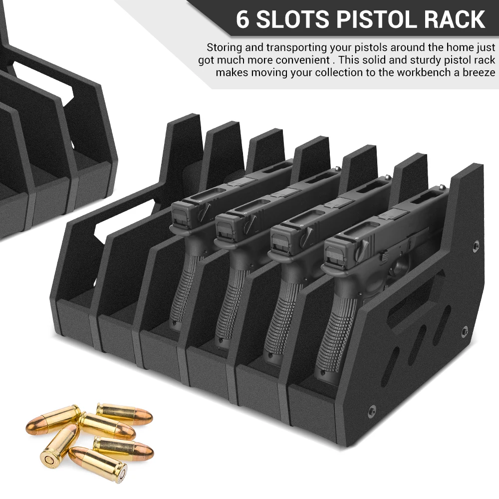Pistolenständer Aus EVA-Schaum - 4/6/8 Fach Waffenhalter Für Safe & Schrank