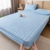 Winter Warm Quilted Mattress Cover Plush Thicken Soft Fit Sheet Single Double Queen Size Fitted Sheet With Elastic Band Sheet 4