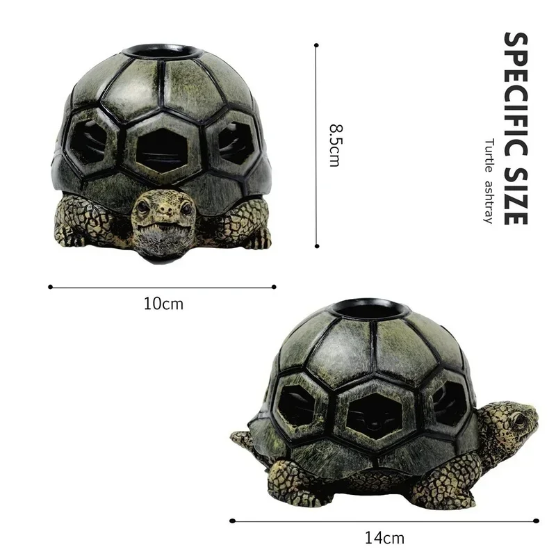 Creative Cartoon Turtle Animal Ashtray Sea Turtle Snail Crafts Ornaments Stainless Steel Windproof Home Decorations 1pcs