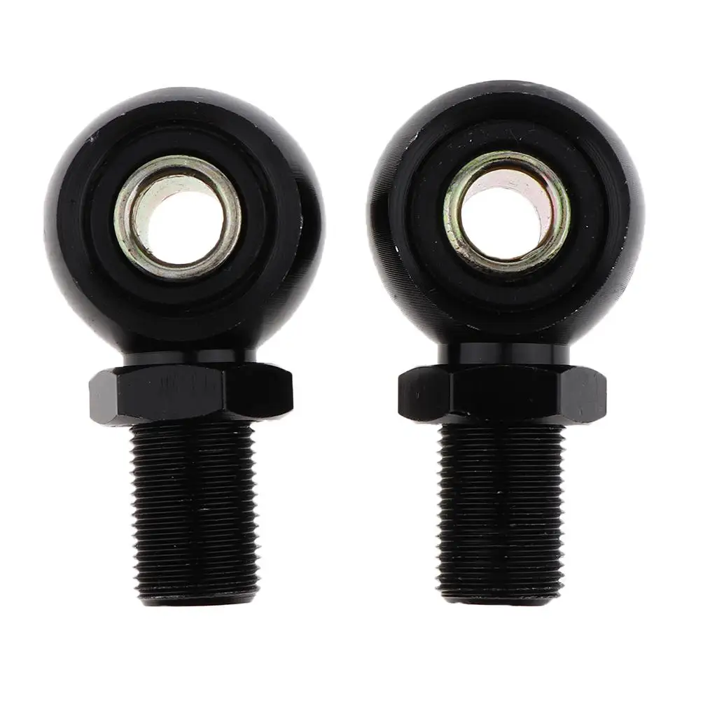 Pair Eye Adapter Eye End for Motorcycle Scooter Shock Absorber 10mm Black