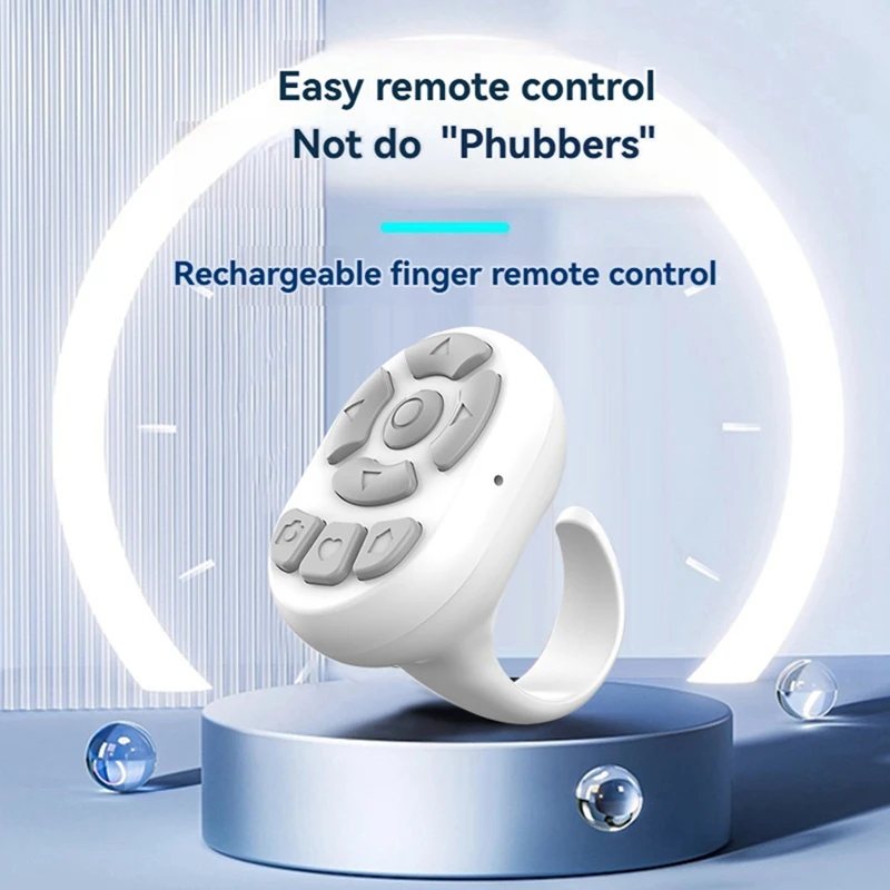 Bluetooth Remote Control For Mobile Phones E-Book Page Turner For TIK Tok Scrolling Ring For Android For Apple A 2
