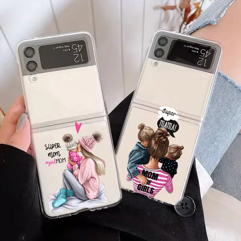 Fashion Super Mama and Dad Transparent Clear Phone Case Cover