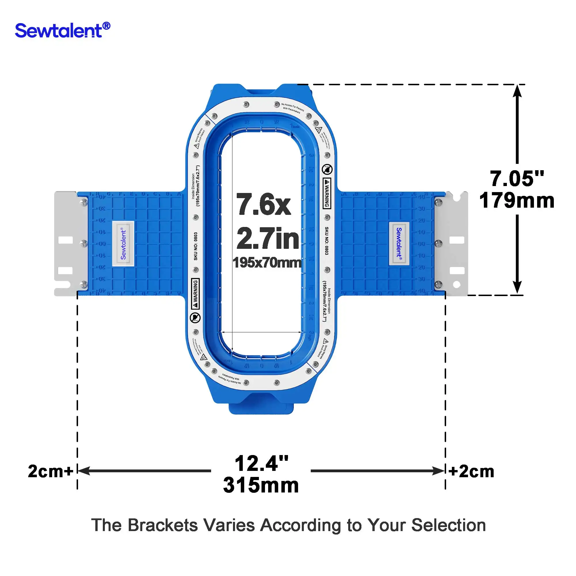 195x70mm 7.6x2.7in