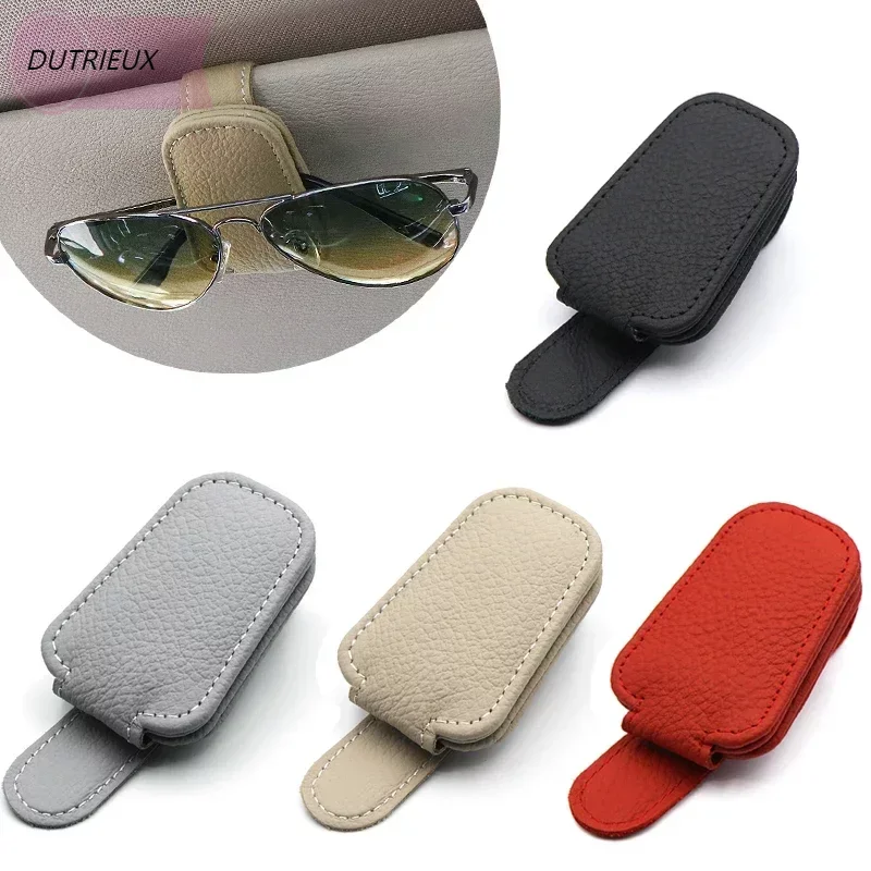 

Car Sun Visor Glasses Fastener Clip Portable Sunglasses Eyeglasses Ticket Card Holder Universal Multi-Function Interior