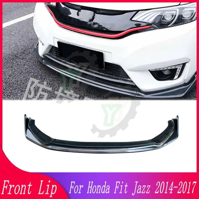 3PCS Car Front Bumper Lip Spoiler Splitter Diffuser Detachable Body Kit  Cover Guard For Honda Fit Jazz 2014-2017 2018-2020 - AliExpress