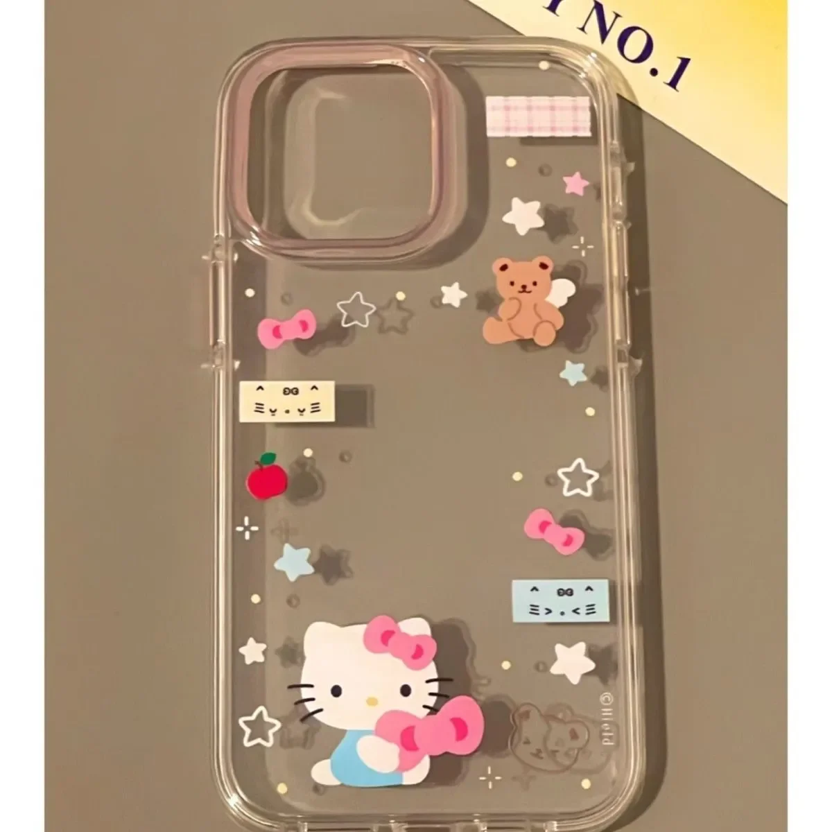 Cute Cartoon Kitty Clear Phone Case