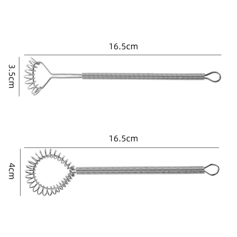 Egg Beater Mini Stainless Hand Held Spring Whisk Egg Beaters Wire Whisk Blender Milk Cream Butter Beater Kitchen Utensil Q1FD