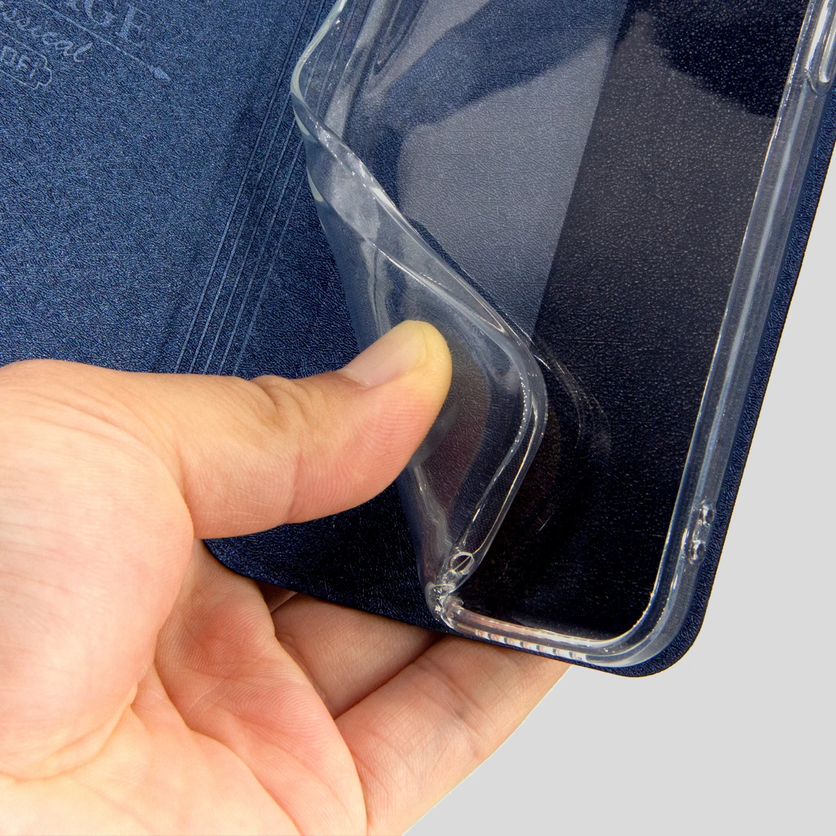 Luxury Leather Flip Case with Stand and Full Coverage