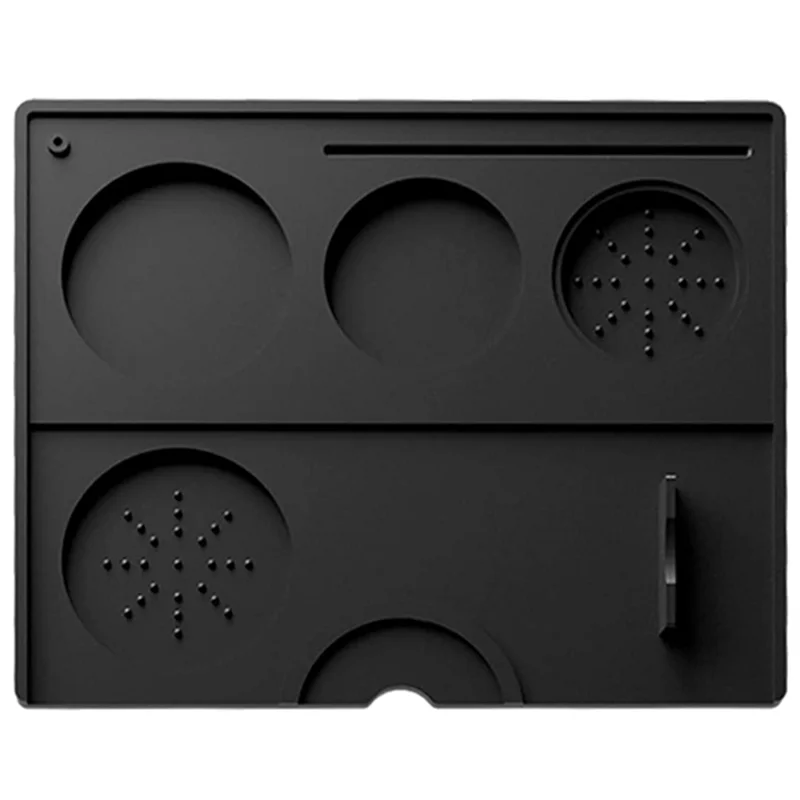 

Силиконовый коврик для темпера для кофе эспрессо, коврик для Тампа-станция для бариста, аксессуар для бара эспрессо, черный