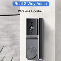 Wireless Video Doorbell with 4.3'' IPS Screen 2-Way Audio 2.4GHz Visual Intercom Doorbell Camera Recording Bell with Antenna - Image 3