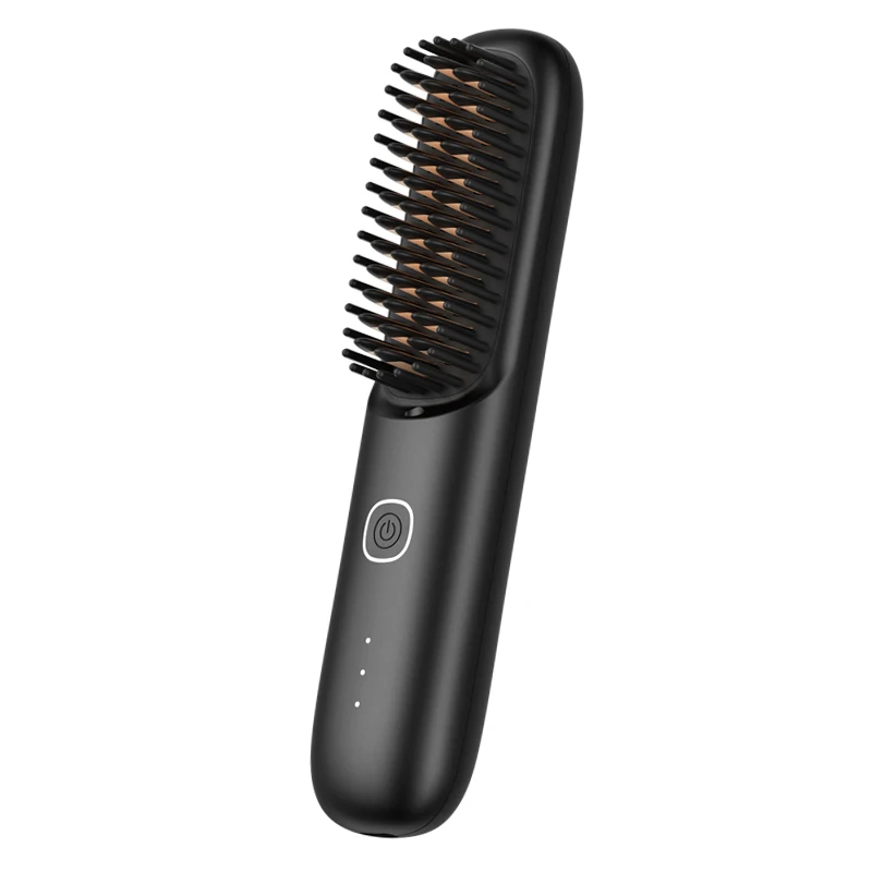 Wireless Portable Hair Straightening Comb Negative Ion Hair Care Straightener Curling Iron Hair Straightener Dual Purpose 5