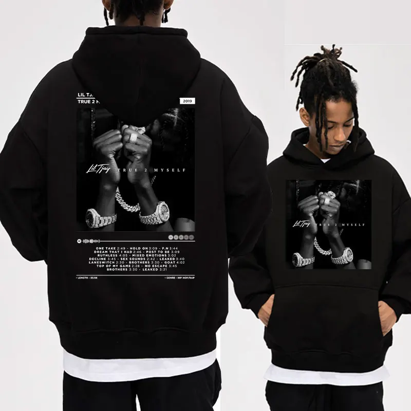 

Rapper Lil Tjay New Album Hoodie Men's Women's Hip Hop Long Sleeve Sweatshirt Unisex Oversized Streetwear Hoodies Pullover Male