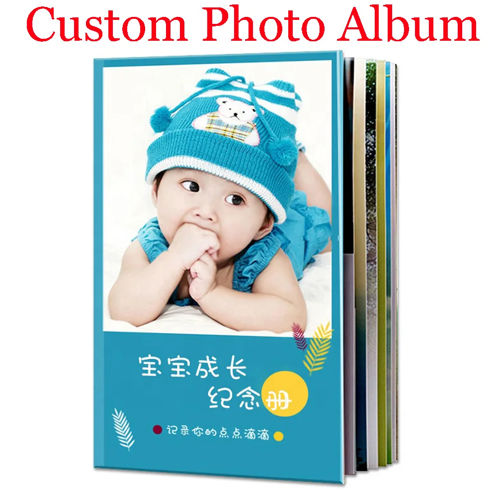 

Custom Weeding Photo Album Autograph Book for Baby Grow-up Travel Graduate DIY Personal Picture Album Scrapbook for Lover Family