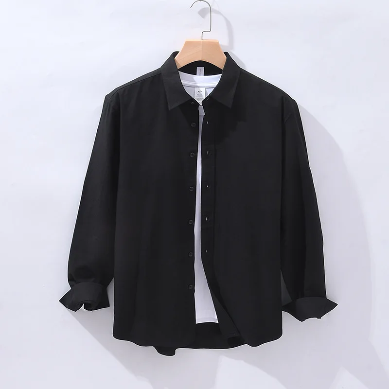 

836shirt men's long-sleeved Korean version slim business casual formal pure white shirt professional work handsome inch