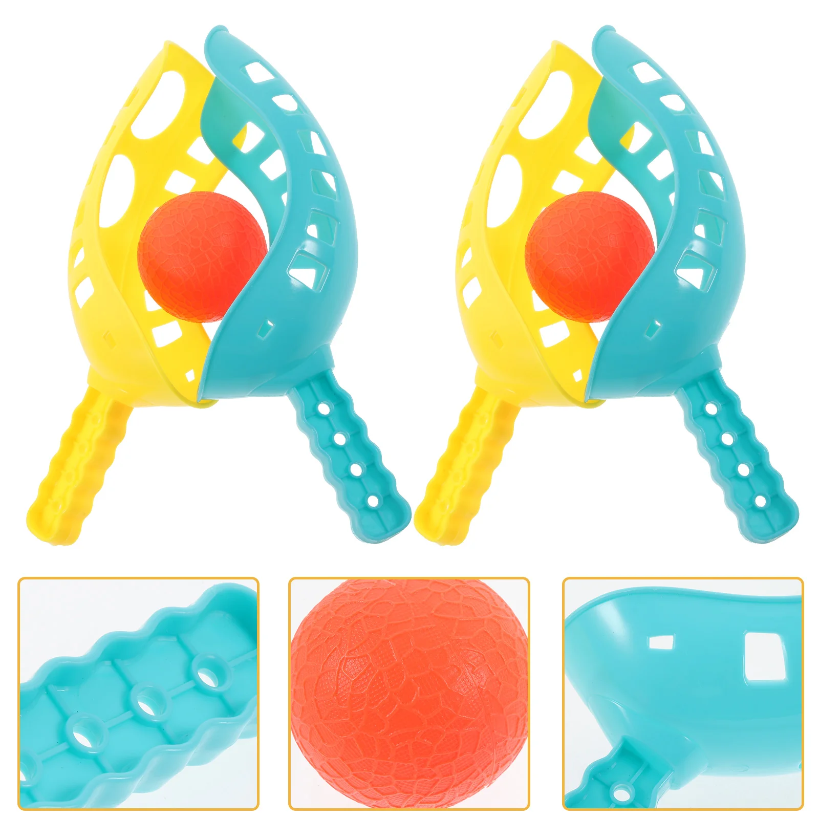 2 Sets Interactive Toss and Catch Funny Balls Tossing Toy Children Creative outside Kids Toys Game Abs Men Women 5