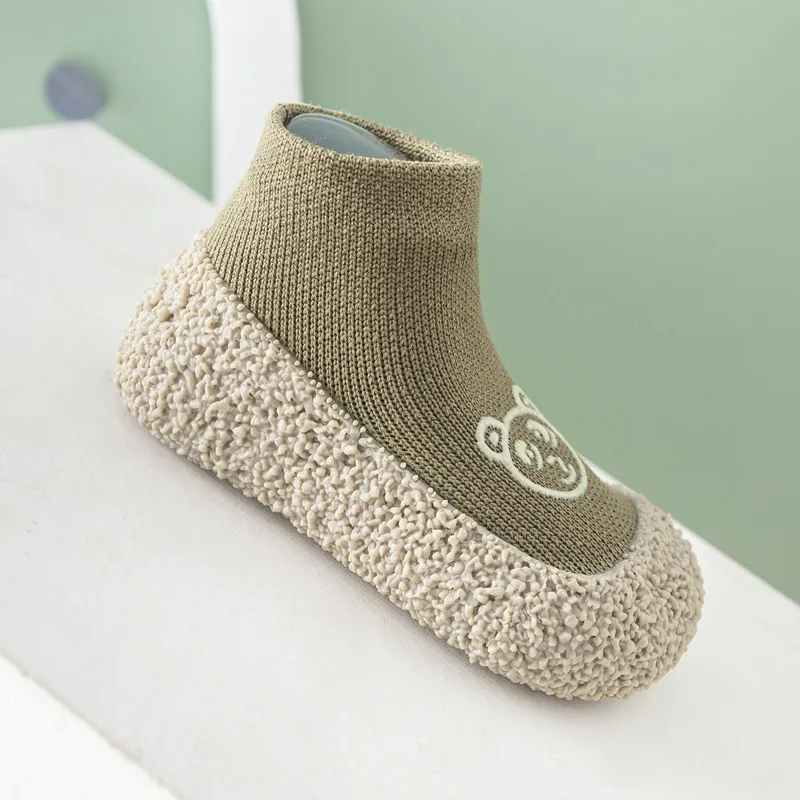 1-3Year Spring 2024 New Baby Floor Socks Shoes Cartoon Cute Baby Toddler Shoes Non-slip Children's Socks Shoes 4