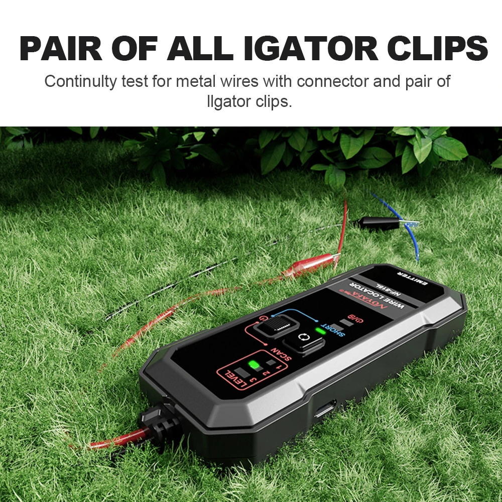 Noyafa NF-818L Underground Wire Tracer Anti-Interference Cable Tester Visual Fault Cable Locator Professional Cable Finder 4