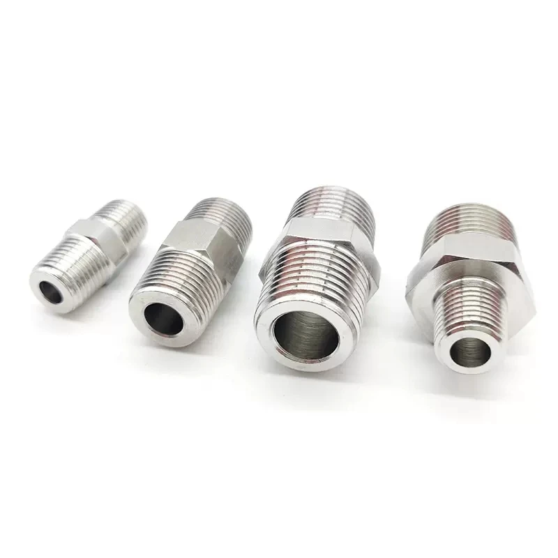 M8/10/12/14/16/18/20/22/24/27/33 Filettatura Maschio Metrica 304 Raccordo Per Tubi Con Presa Esagonale In Acciaio Inossidabile - Foto 3