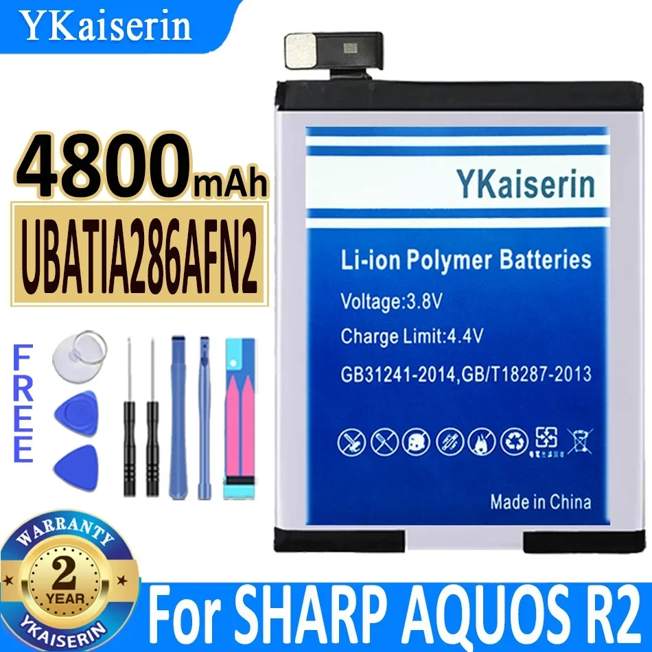 

Аккумулятор ykaisсеребрин 4800 мАч UBATIA286AFN2 для SHARP AQUOS R2 SH-03K Bateria