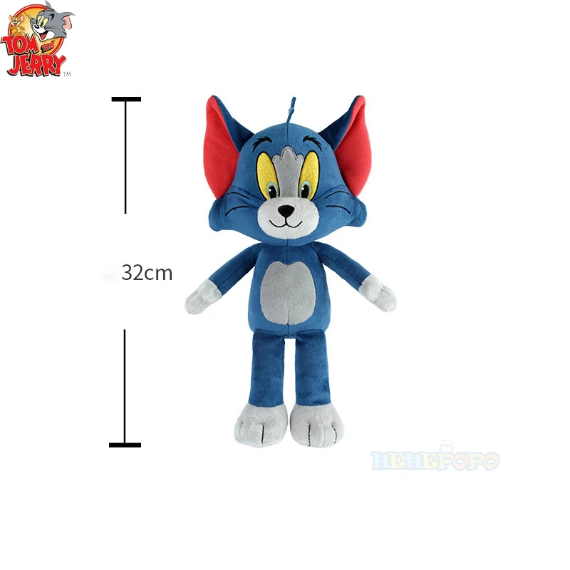Teddys Rothenburg Peluche Tom Di Tom & Jerry 20 Cm | Morbido Gatto Seduto Blu Grigio Lavabile