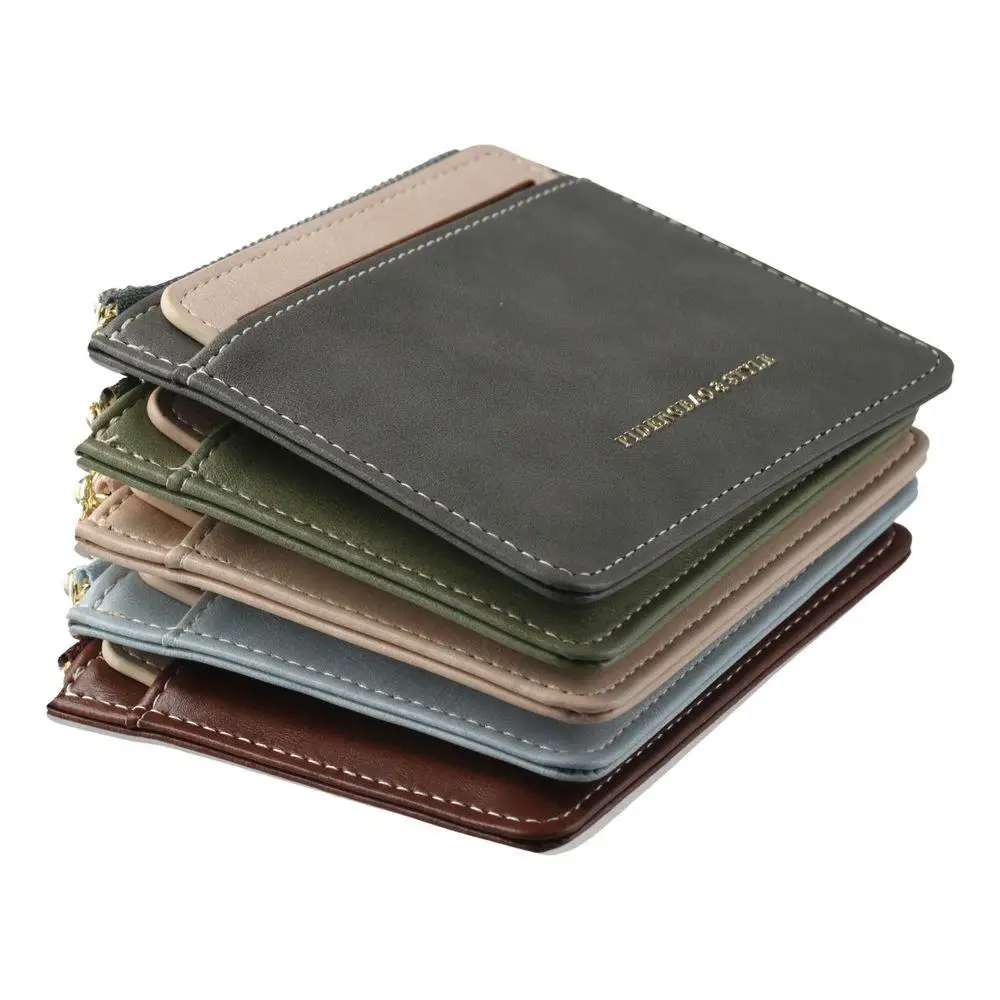 Removable Dual-Purpose Wallet Card Bag, Multifunctional Minimalist Wallet Keychain for Women Men