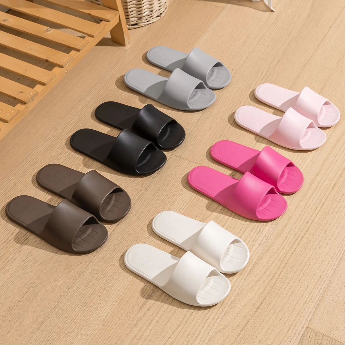 EVA Convenient Slippers Easy To Fold Travel Indoor Slippers Comfortable Light Casual Slippers — view 6