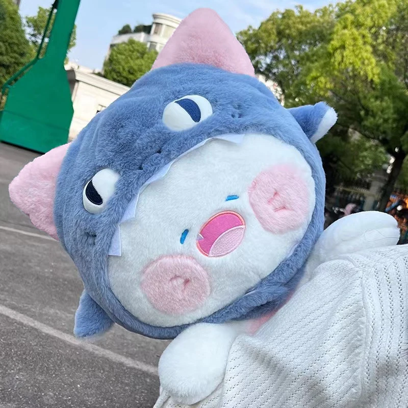 35-50cm Shark Cat Plush Kawaii Transform Animal Toys Stuffed Cute Cat Doll Lovely Pillow Soft Cartoon Cushion Christmas Gift