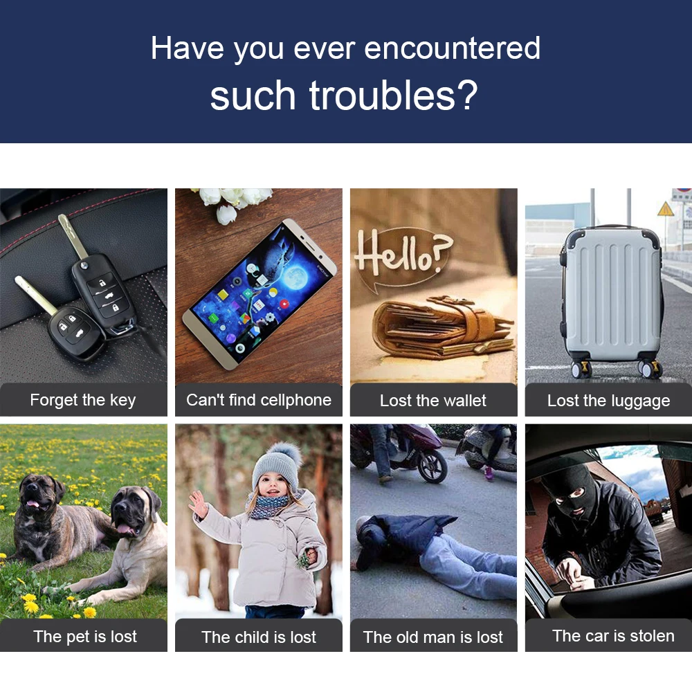 Bluetooth Key Finder Smart Anti Lost Device GPS Locator Tracker Tag iTag Alarm Localizado for Kids Pet Dog Cat Wallet Bag