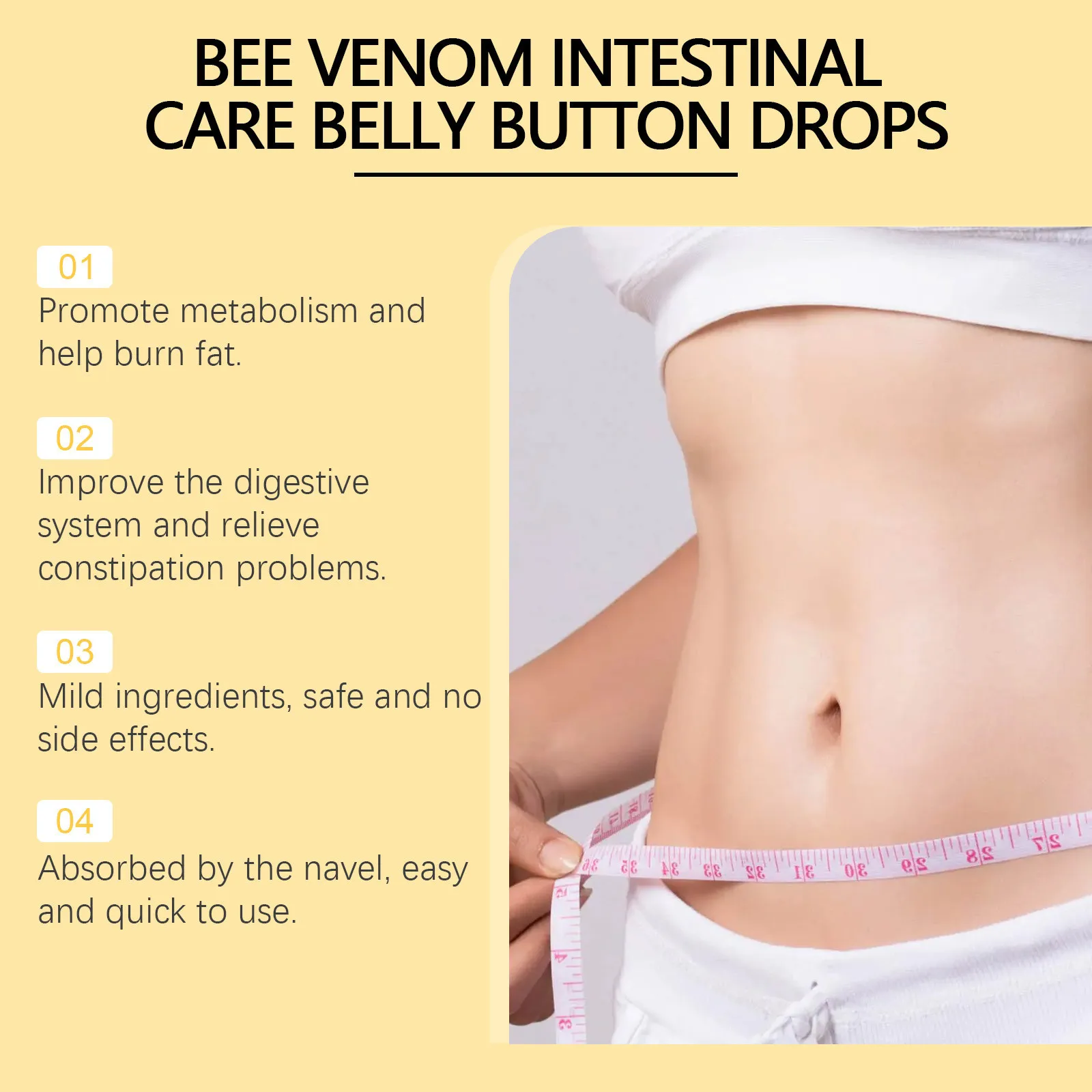 Fat Burning Serum Bee Venom Intestinal Body Care Tighten Firming Shaping Waist Abdomen Buttocks Belly Button Weight Loss Drops_voghion.com