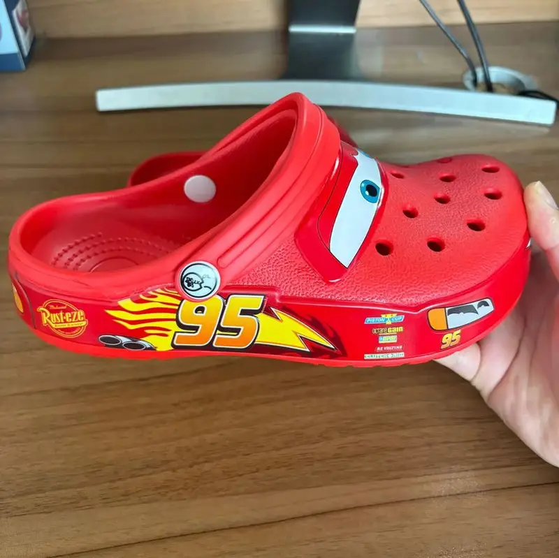 Mcqueen Cartoon Slippers - Waterproof Eva Outdoor Sandals With Breathable...