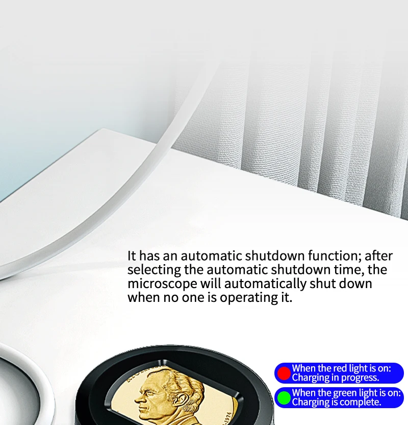 Digital microscope, handheld high-definition electronic magnifying glass for ide