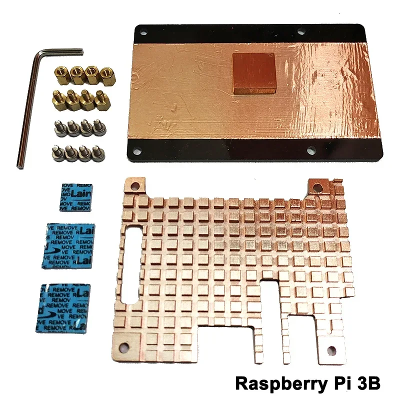 Raspberry Pi 3 Copper Heatsink Protective Case For Raspberry Pi 3/3B+