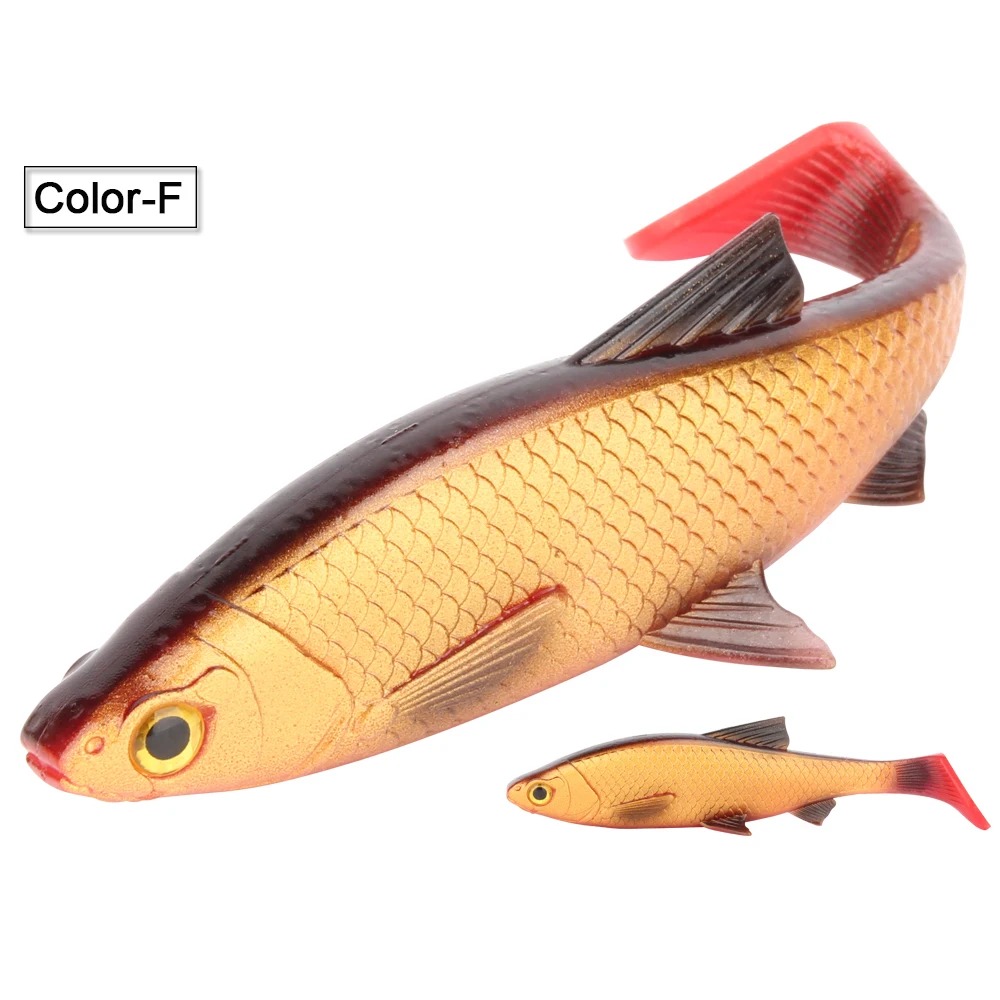 Spinpoler Soft Plastic Big Fishing Lure River Roach Swimbait Paddle T Tail  Sea Carp Bass Artificial Silicone Fishing Baits Shad - Fishing Lures -  AliExpress