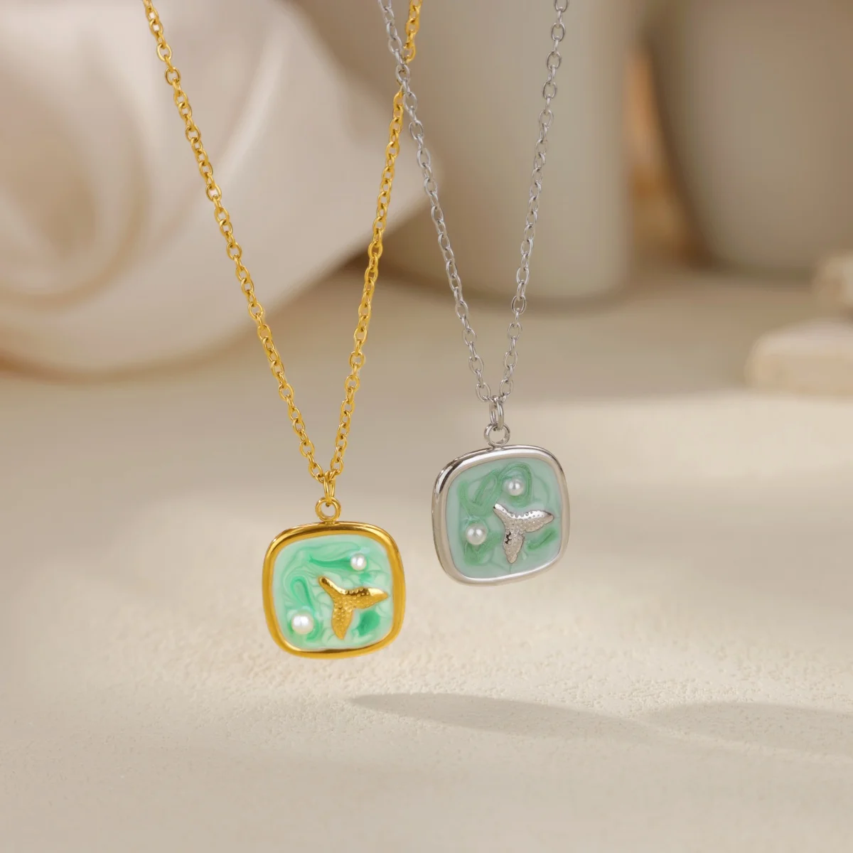 bijoux femme Enamel Pendant Jewelry Choker Aesthetic