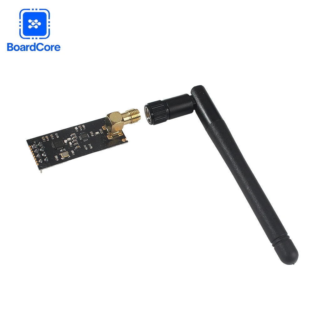 Long-Range Wireless RF Transceiver Module with Antenna (2.4GHz, 3.3V) - Multi-Pack Options