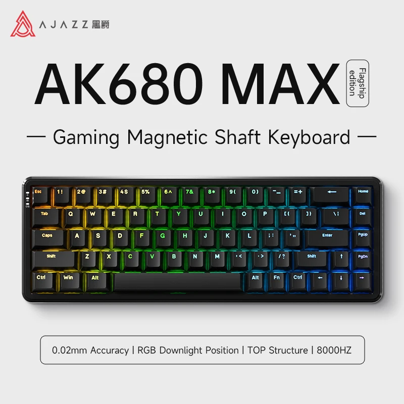 AJAZZ AK680 Max Magnetic Axis Keyboard RGB Wired Mechanical