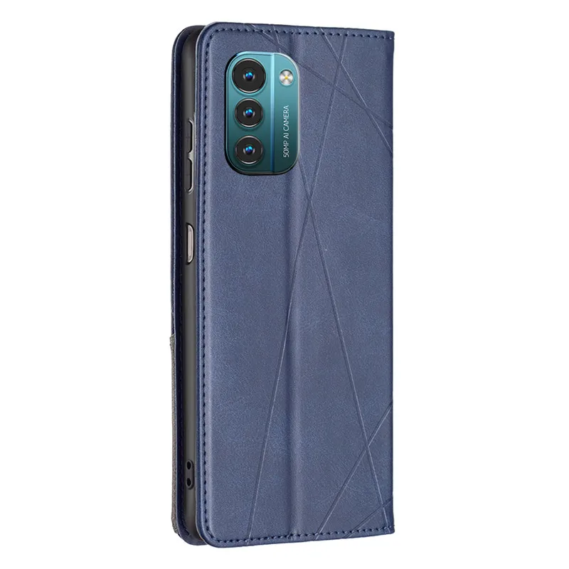 Custodia Premium In Pelle Con Magnete Per Nokia G21/G11 - Copertina Antiurto Con Slot Per Schede E Tasca (Gatto E Tigre) - 2