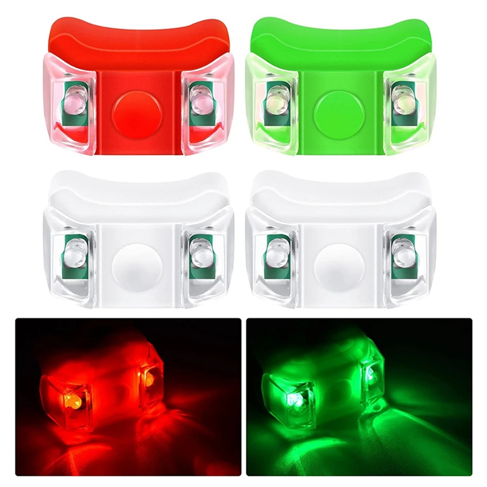 4pcs LED Boat Navigation Lights For Boat Yacht Motorboat Bike Hunting Night Fishing Ship Bicycle Car Lights Turn Signals Accesso