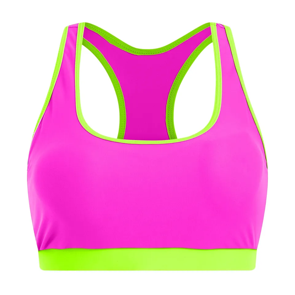 Womens Shockproof Beach Swimwear Sports Bra Top