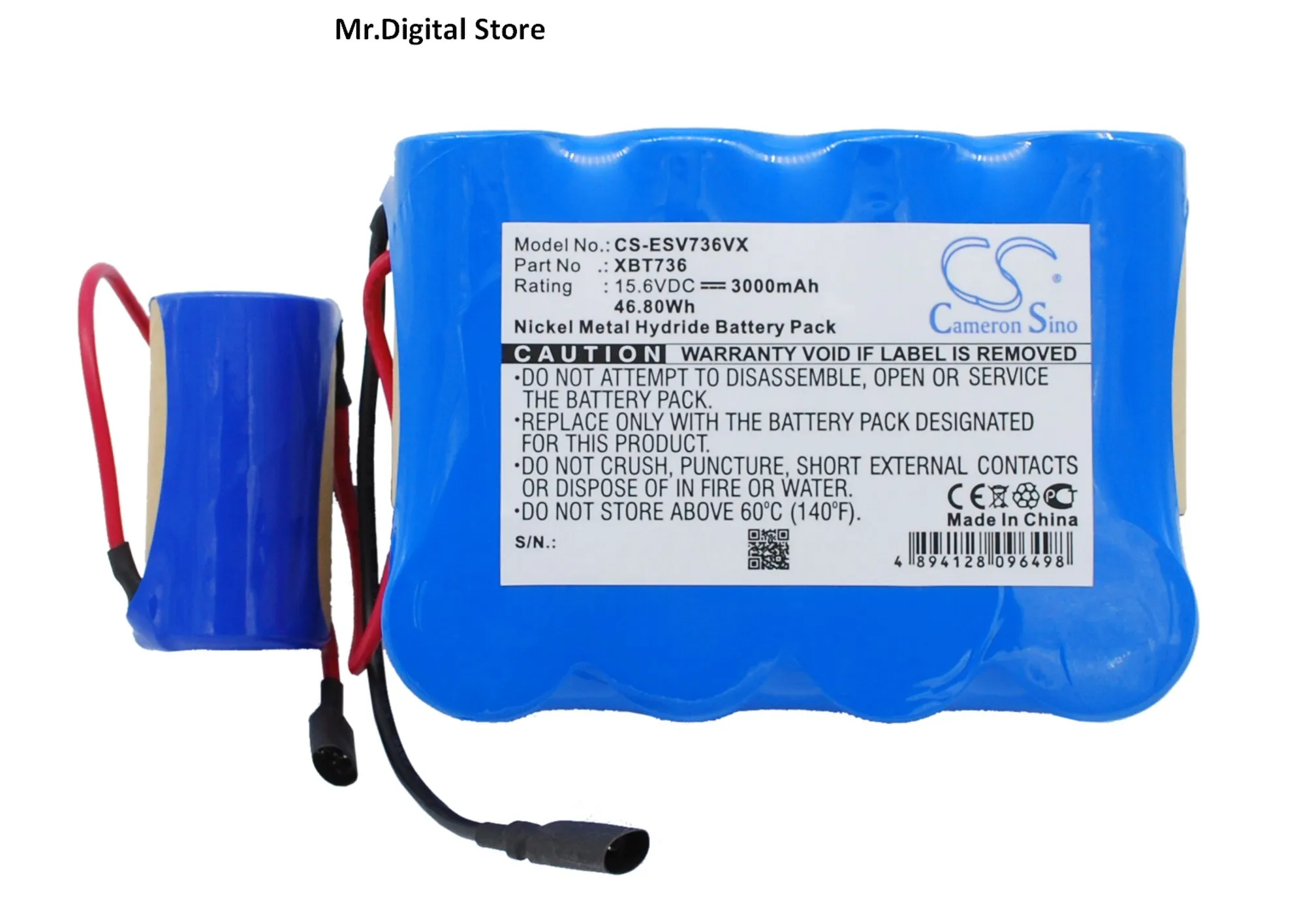

Cameron Sino 3000mAh Vacuum Cleaner Battery XBP736 for Euro Pro SV736, SV736R