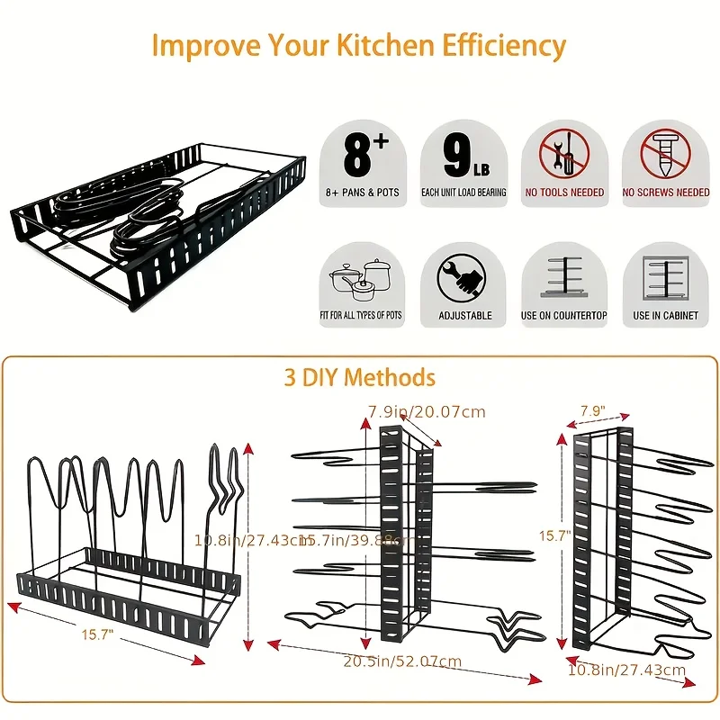 Multi Layer Vertical Pot Rack 5