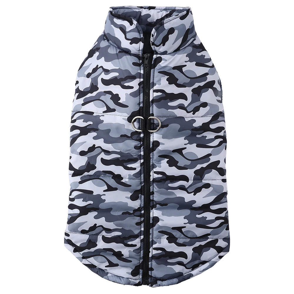 Autumn Winter Dog Jacket Coat Windproof Camouflage Pet Clothing_voghion.com